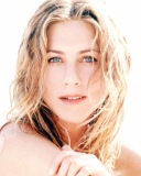 Jennifer Aniston sobre tapiz Blanco